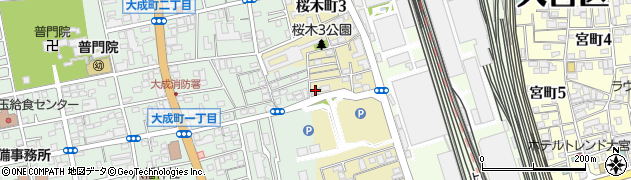 埼玉県さいたま市大宮区桜木町3丁目14周辺の地図