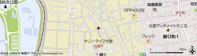 埼玉県さいたま市大宮区三橋1丁目448-1周辺の地図