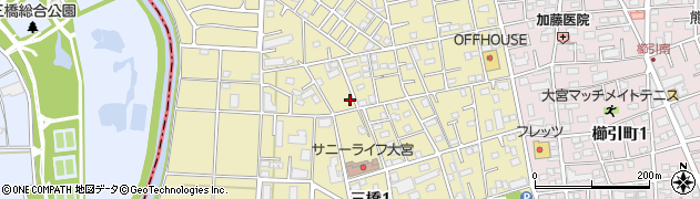 埼玉県さいたま市大宮区三橋1丁目451周辺の地図