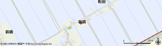 茨城県稲敷市新橋周辺の地図