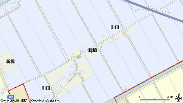〒300-0613 茨城県稲敷市新橋の地図