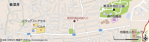 東深井25号公園周辺の地図