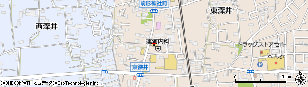 ビッグ・エー流山東深井店周辺の地図