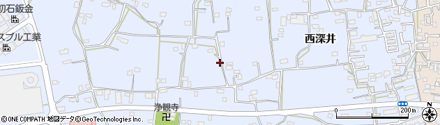 千葉県流山市西深井周辺の地図