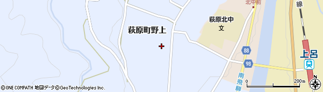 岐阜県下呂市萩原町野上706周辺の地図