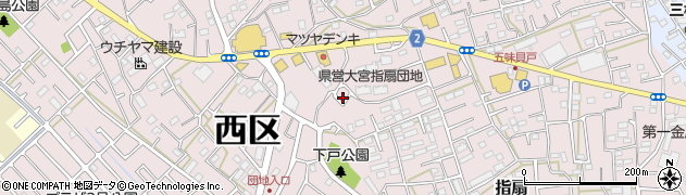 埼玉県さいたま市西区指扇1186周辺の地図