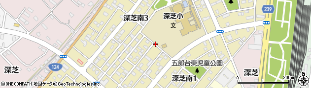 茨城県神栖市深芝南周辺の地図