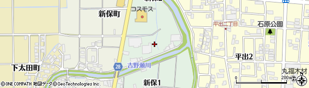 福井県越前市新保周辺の地図