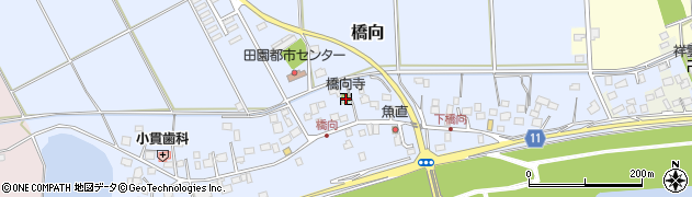 橋向寺周辺の地図