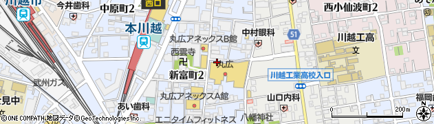 株式会社丸広百貨店　外商部周辺の地図