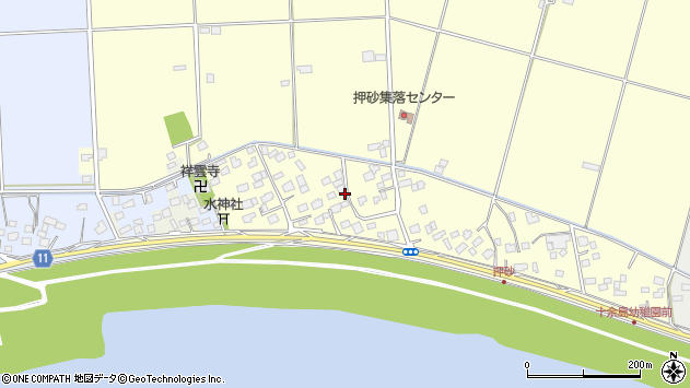 〒300-0744 茨城県稲敷市押砂の地図