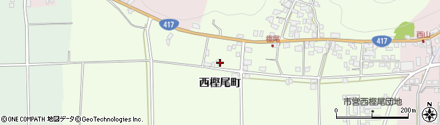 福井県越前市西樫尾町14周辺の地図