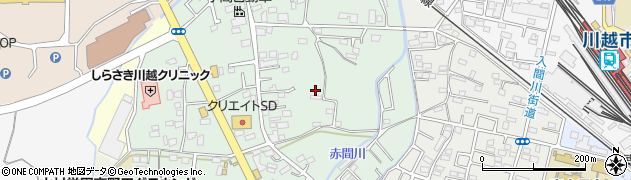 埼玉県川越市上野田町周辺の地図