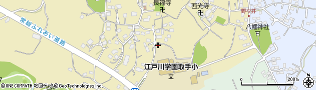 茨城県取手市野々井1563-1周辺の地図