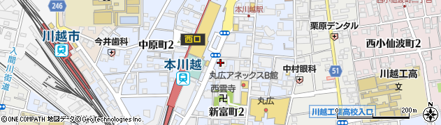八十二銀行川越支店 ＡＴＭ周辺の地図