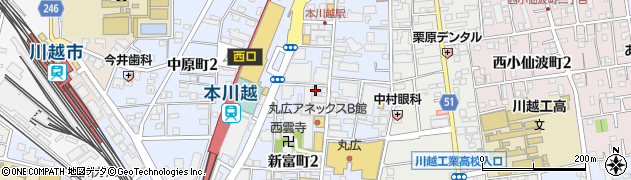 ぶち 川越店周辺の地図