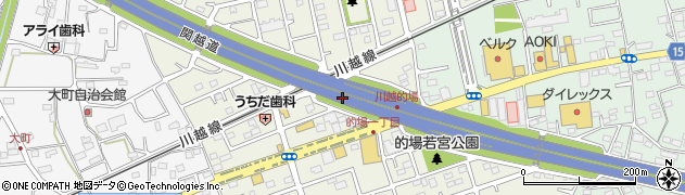 埼玉県川越市的場周辺の地図
