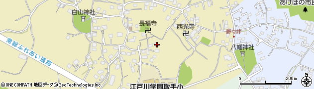 茨城県取手市野々井1547周辺の地図
