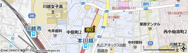 ファーストキッチン本川越ペペ店周辺の地図
