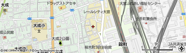 埼玉県さいたま市大宮区桜木町3丁目177周辺の地図