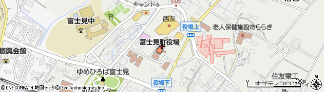 富士見町　役場財務課収納係周辺の地図