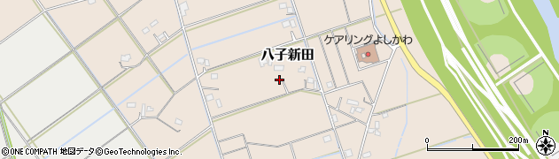 埼玉県吉川市八子新田周辺の地図