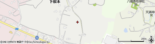 茨城県稲敷市下根本周辺の地図