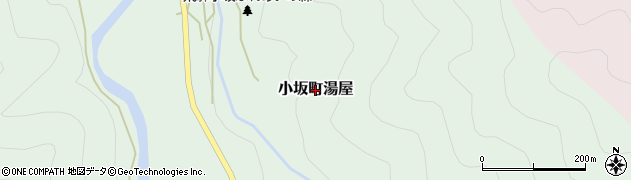 岐阜県下呂市小坂町湯屋周辺の地図