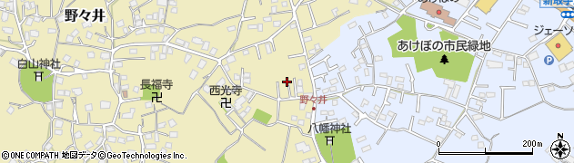 茨城県取手市野々井4周辺の地図