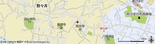 茨城県取手市野々井1458周辺の地図
