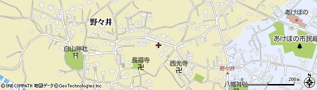 茨城県取手市野々井1456周辺の地図