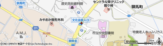 文化会館周辺の地図