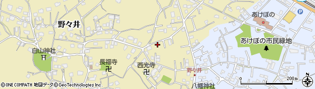 茨城県取手市野々井16周辺の地図