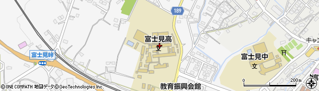 富士見高等学校　体育研究室周辺の地図