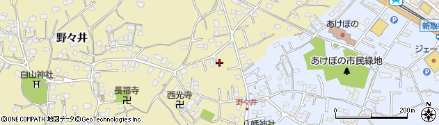 茨城県取手市野々井18周辺の地図
