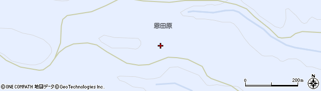 恩田原周辺の地図