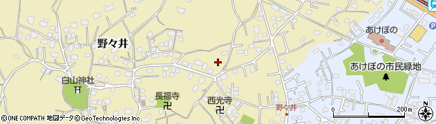 茨城県取手市野々井73周辺の地図