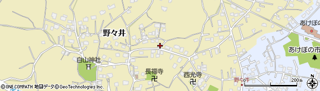 茨城県取手市野々井83-1周辺の地図