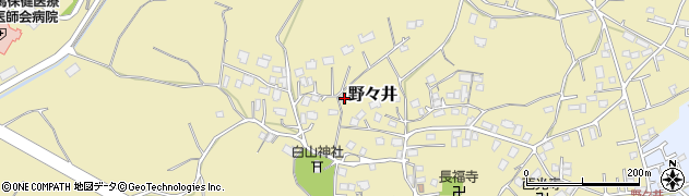 茨城県取手市野々井1400周辺の地図