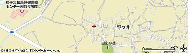 茨城県取手市野々井1363周辺の地図