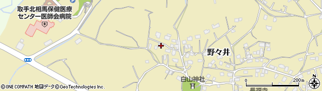 茨城県取手市野々井1360周辺の地図