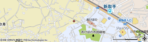 茨城県取手市野々井36周辺の地図
