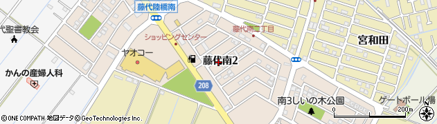 茨城県取手市藤代南周辺の地図