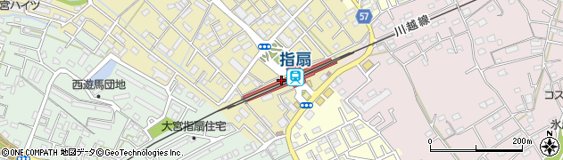 指扇駅周辺の地図