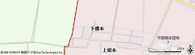 茨城県稲敷市下根本1800周辺の地図