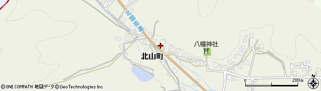 福井県越前市北山町周辺の地図