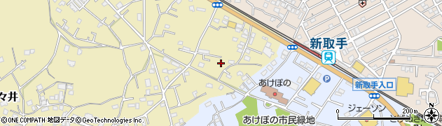 茨城県取手市野々井170-4周辺の地図
