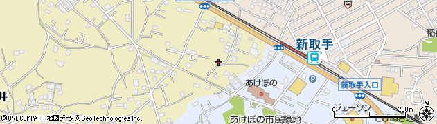 茨城県取手市野々井170-3周辺の地図