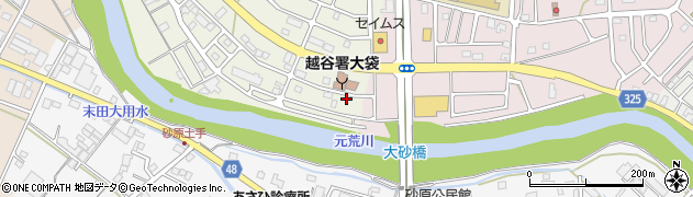 埼玉県越谷市大道354周辺の地図