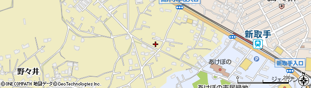 茨城県取手市野々井156-14周辺の地図